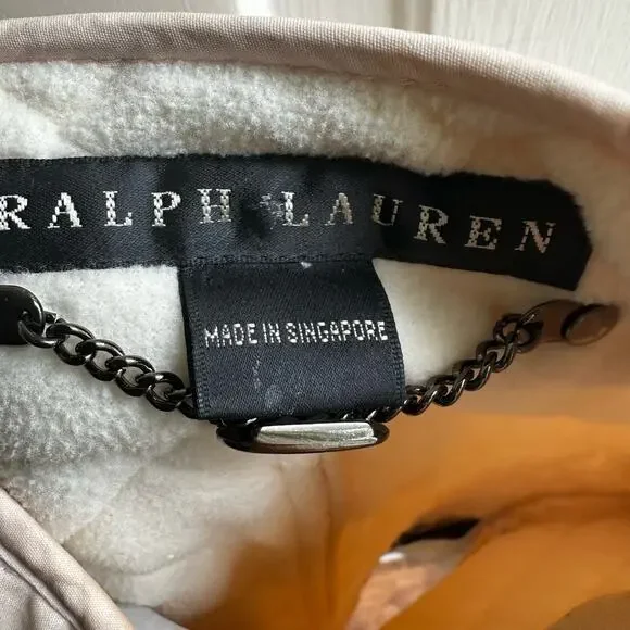 Ralph Lauren Black Label Blush Pink Quilted Fleece Lined Jacket - Picture 8 of 9